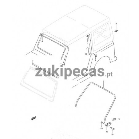 Kit de Ferragens p/Capota de Lona