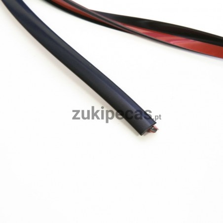 Perfil de Aba Lateral em Preto