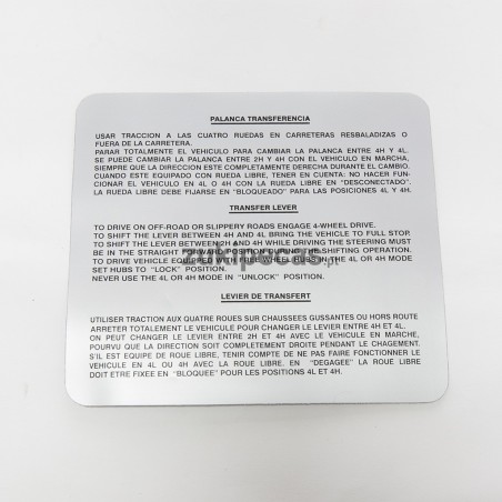 Folha de Instruções