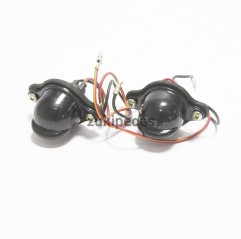 Par de Luzes de Matrícula Linha Branca